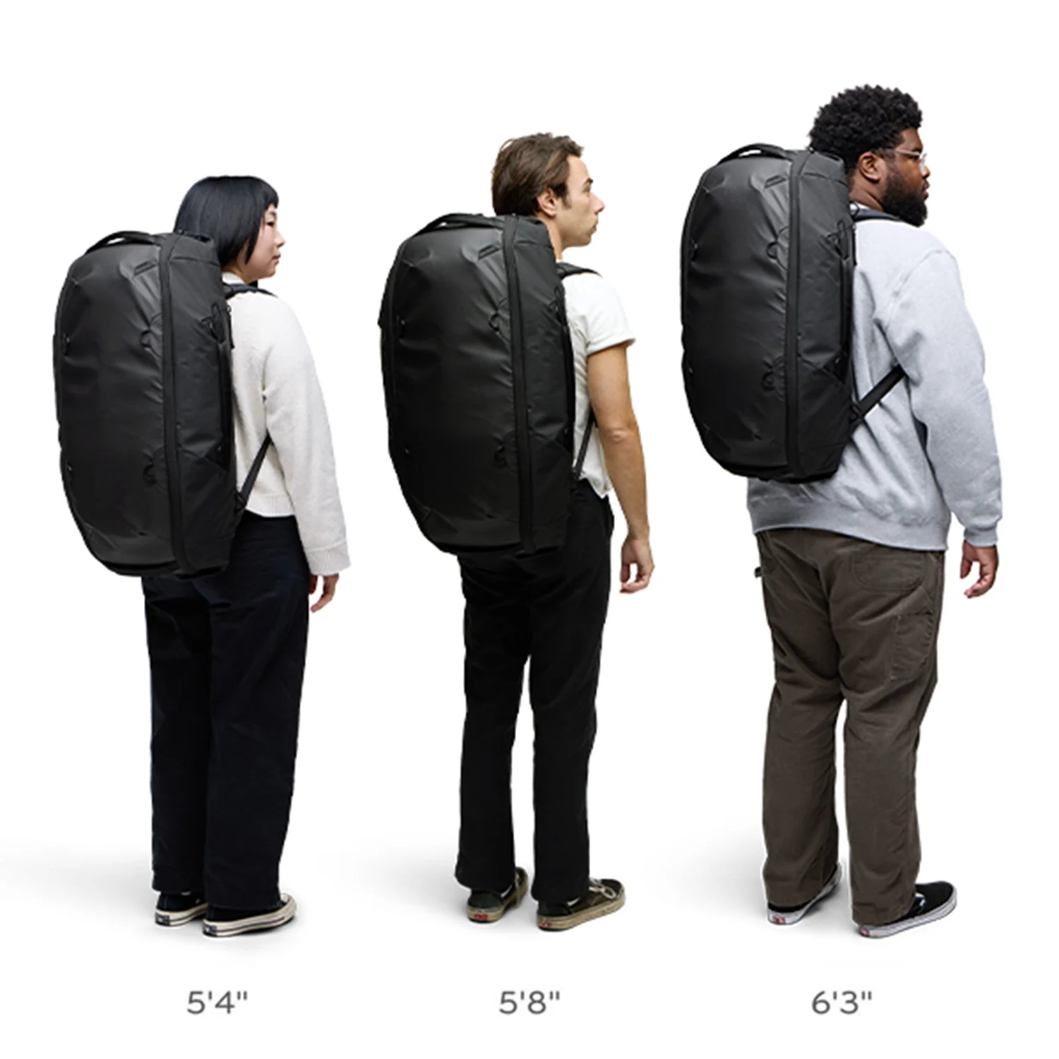Travel Duffelpack | 65L | Black - Image 16